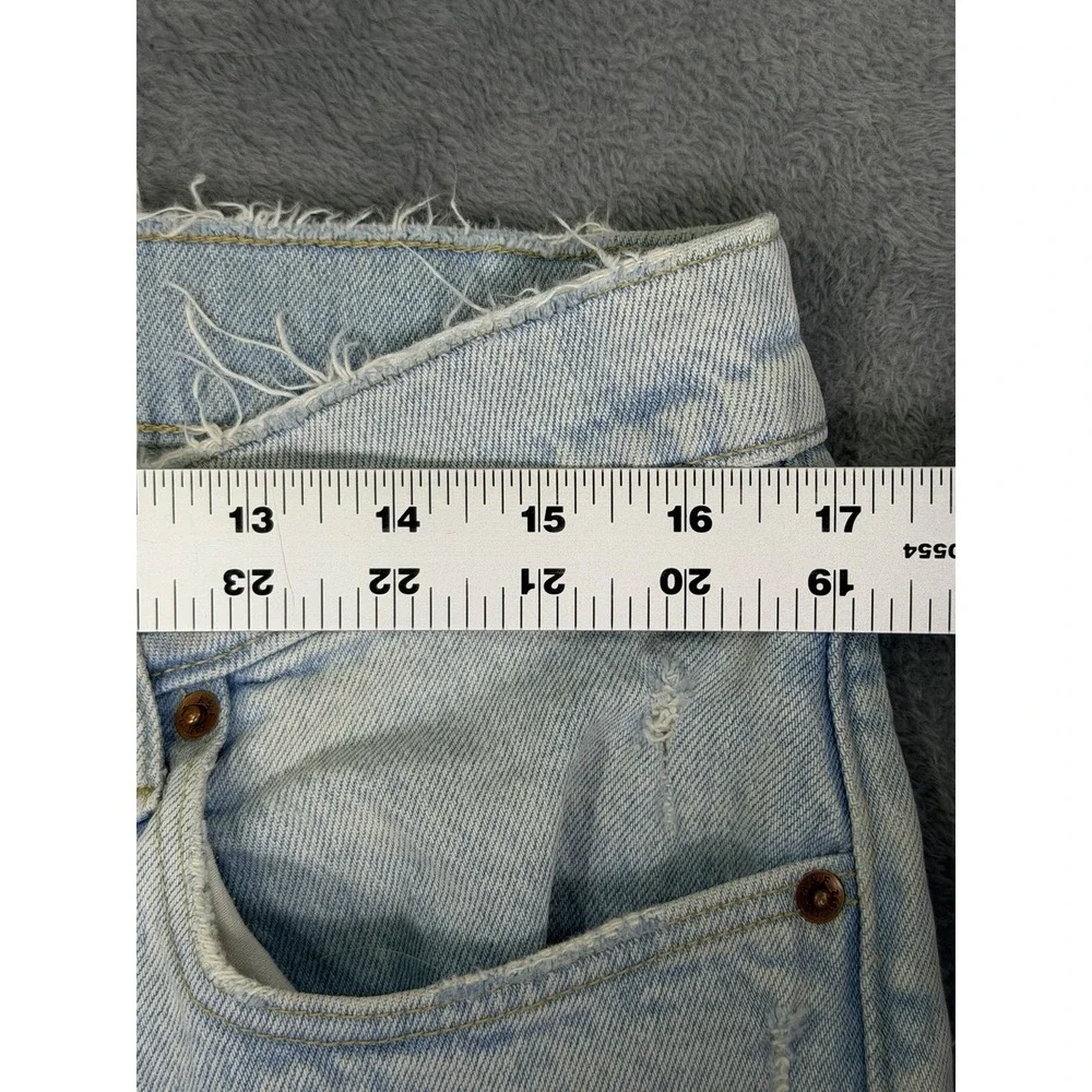 Abercrombie‎ And Fitch Jeans Womens 12 S Blue Light Wash 90s Straight Low Rise